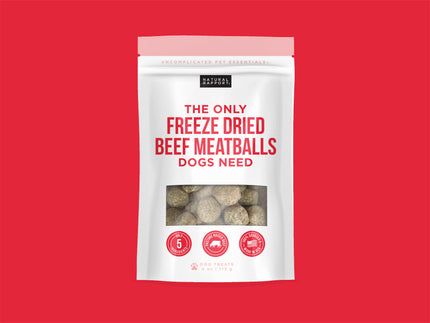 The Only Freeze Dried Beef Meatballs Dogs Need