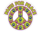 Vinyl Decal - Paws For Peace