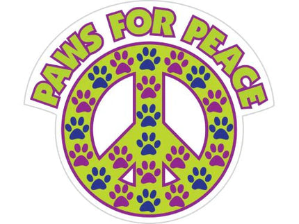 Vinyl Decal - Paws For Peace