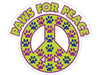 Vinyl Decal - Paws For Peace