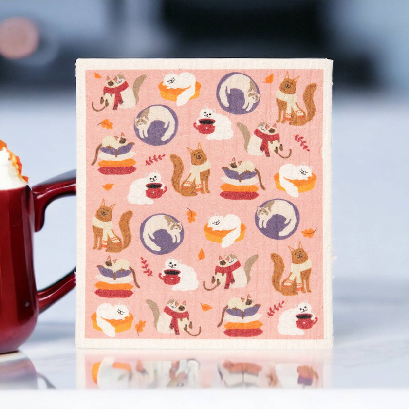 Swedish Cats Pupper Towel Swedish Dishcloth Assorted- Each