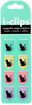 Black Cats i-clips Magnetic Page Markers