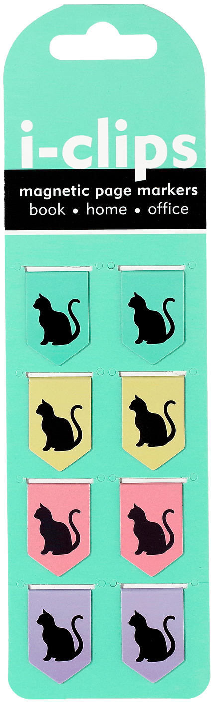 Black Cats i-clips Magnetic Page Markers