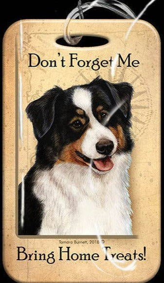 Travel in Style with Our Australian Shepherd Tri Luggage Tag