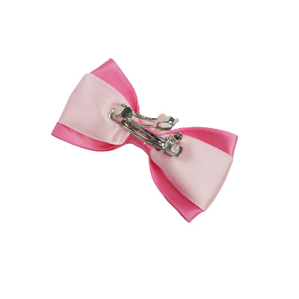 Pink & White with Tiara Dog Hair Bows