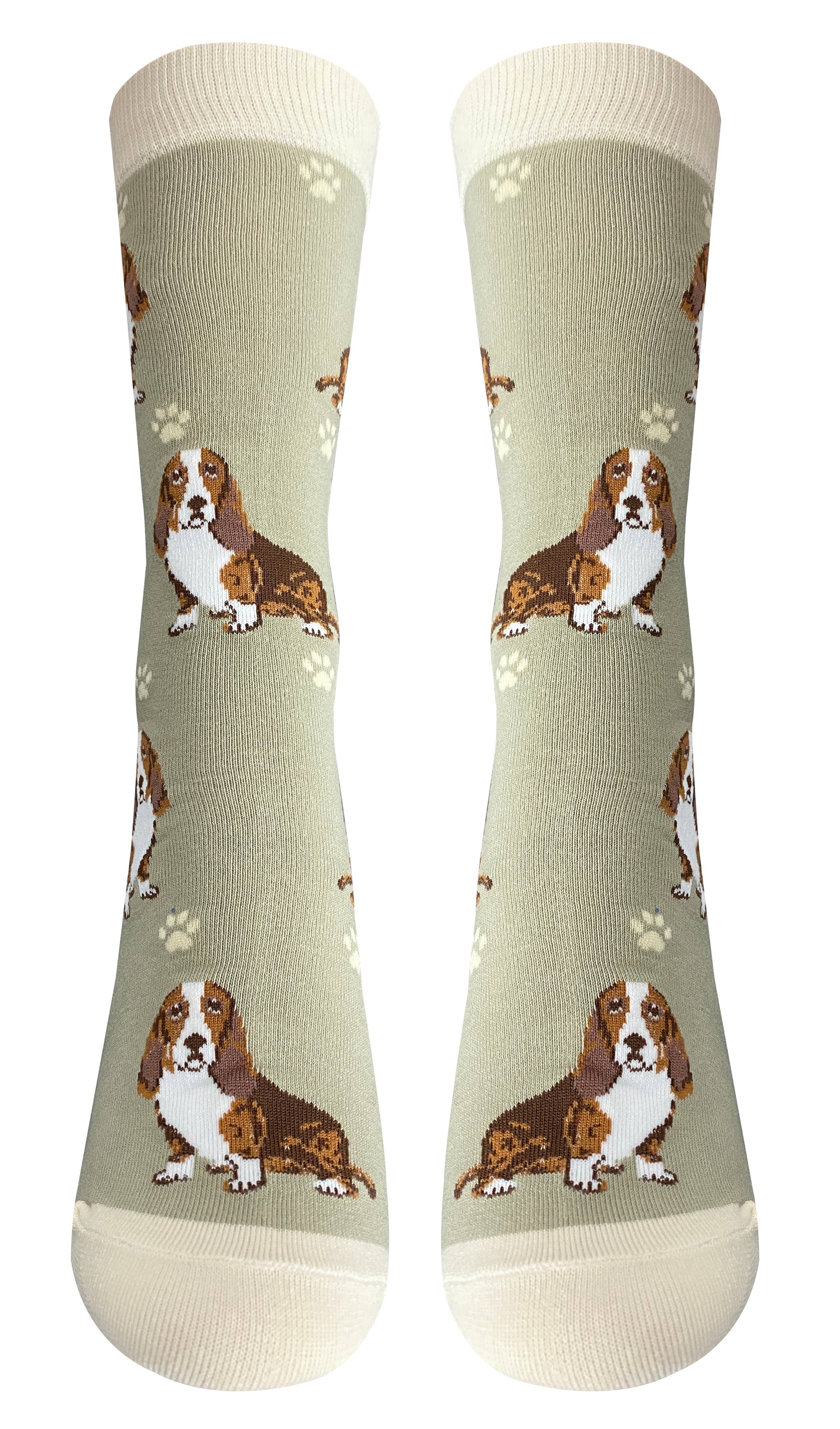 Basset Hound - Unisex - Fun Novelty Socks - Dog Socks