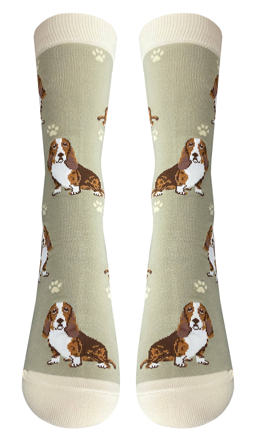 Basset Hound - Unisex - Fun Novelty Socks - Dog Socks