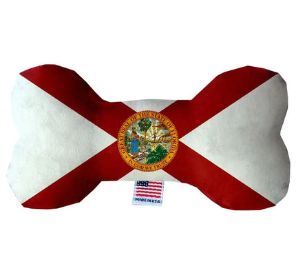 Florida State Flag Bone Dog Toy