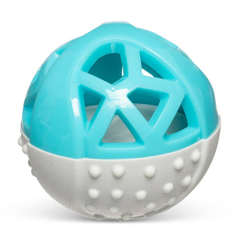 Totally Pooched Catch n' Squeak Ball Foam Rubber Grey/Teal