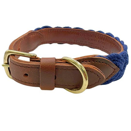 Seaside Dog Collar Navy Small 14