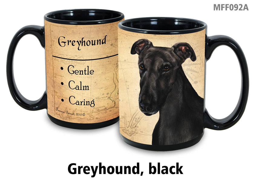 Greyhound Black Mug Coffee Cup