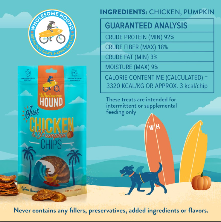 Just Chicken & Pumpkin Chips - 3oz