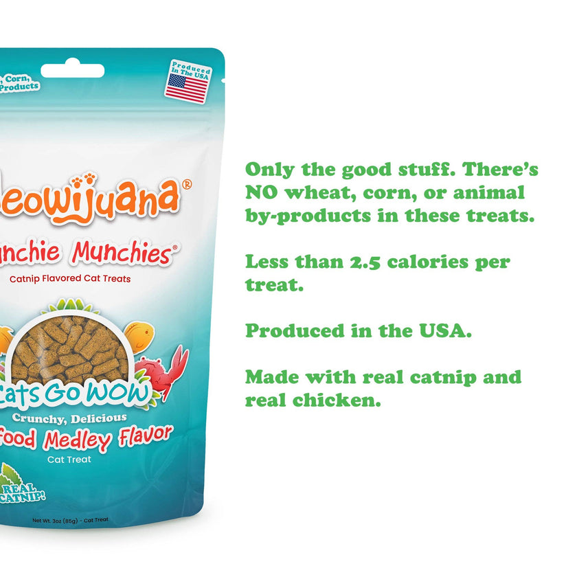 Cat Treat Crunchie Munchies Seafood Medley Treats