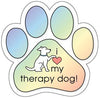 Show off your love for your favorite furry friend with our I Love My Therapy Dog Paw Magnet! Perfect for your car trunk or any magnetic surface, this adorable paw-shaped magnet features a vibrant image of your favorite dog or cat breed saying. Made from durable, weather-resistant materials, it’s designed to withstand the elements while adding a touch of personality to your vehicle or home. 