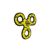 Tuffy Jr 3 Way Tug - Yellow, Durable, Tough, Squeaky Dog Toy