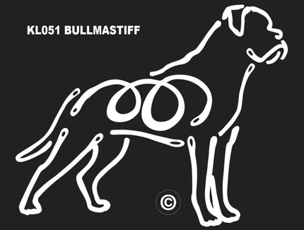 Bullmastiff K-line Window Tattoo