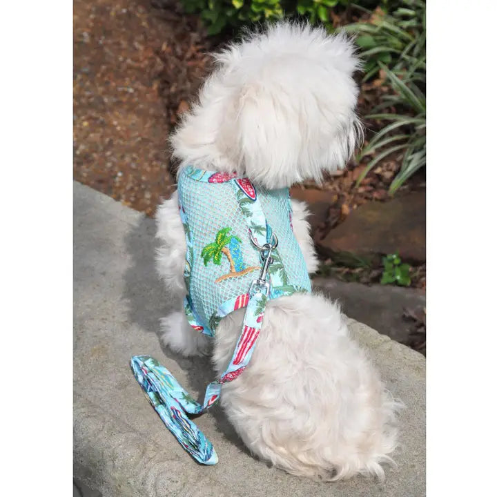 Cool Mesh Dog Harness &- Surfboards & Palms