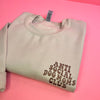 Anti Social Dog Moms Club Embroidered Sweater