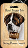 Travel in Style with Our Saint Bernard Luggage Tag