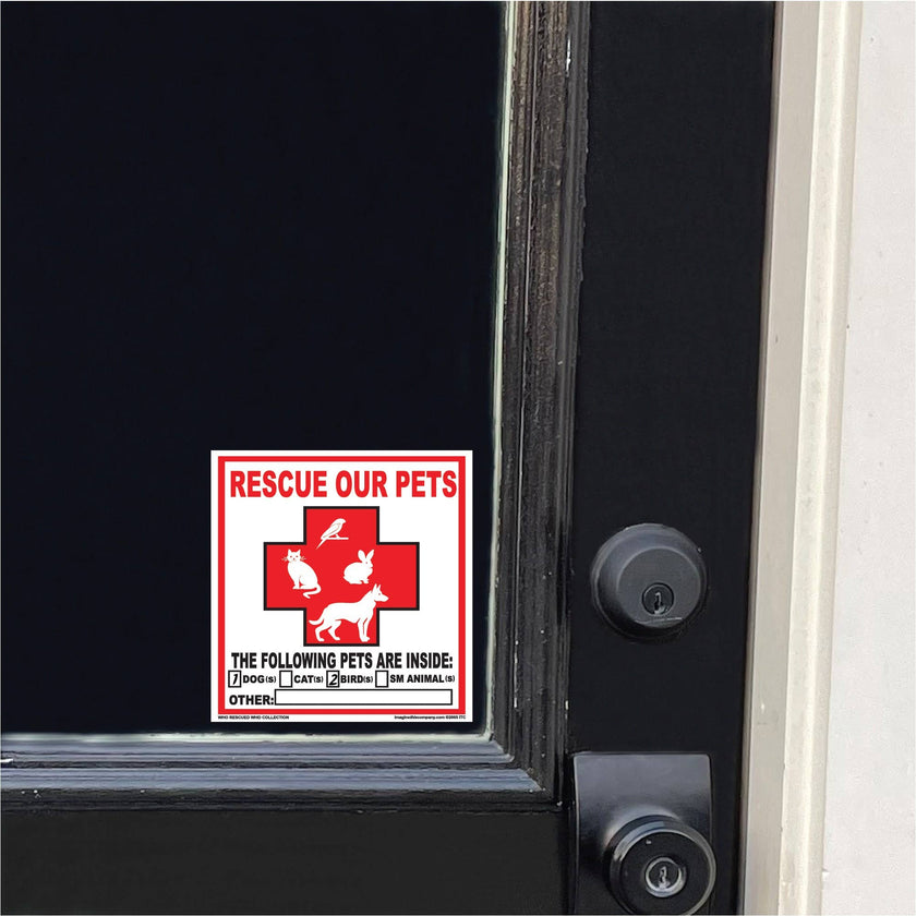 Pet Rescue Decals 2 Pack with Wallet Card
