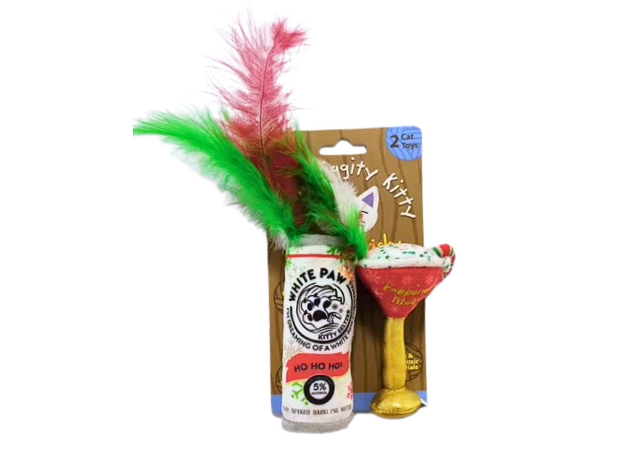 White Paw Kitty Seltzer & Pawpermint Organic Catnip Toys