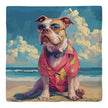 Pit Bull Beach Dog | Drink Coaster