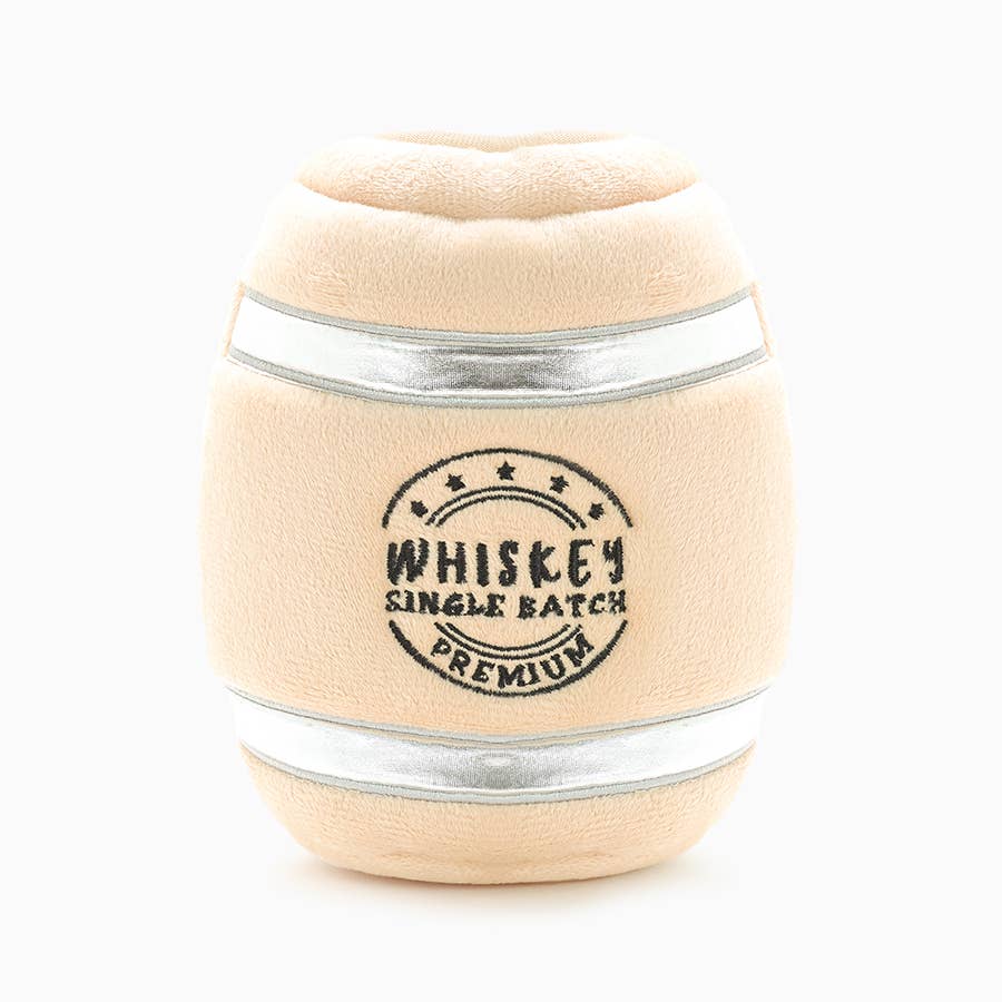 Dog Toy Whiskey Barrel Plush Food Party Toy Set