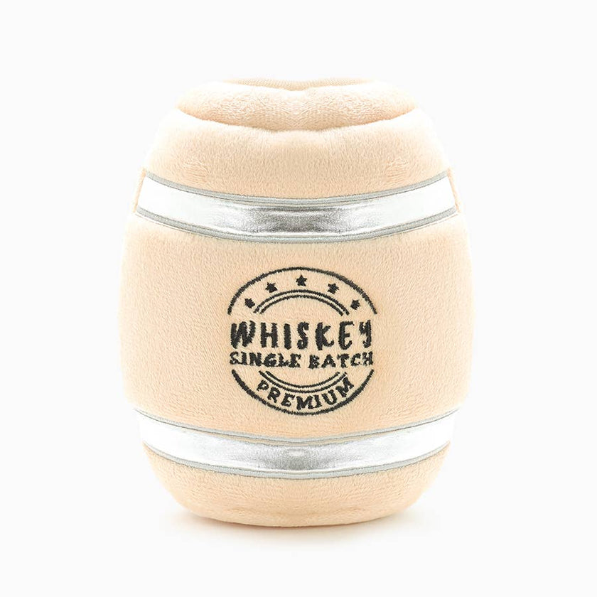 Dog Toy Whiskey Barrel Plush Food Party Toy Set