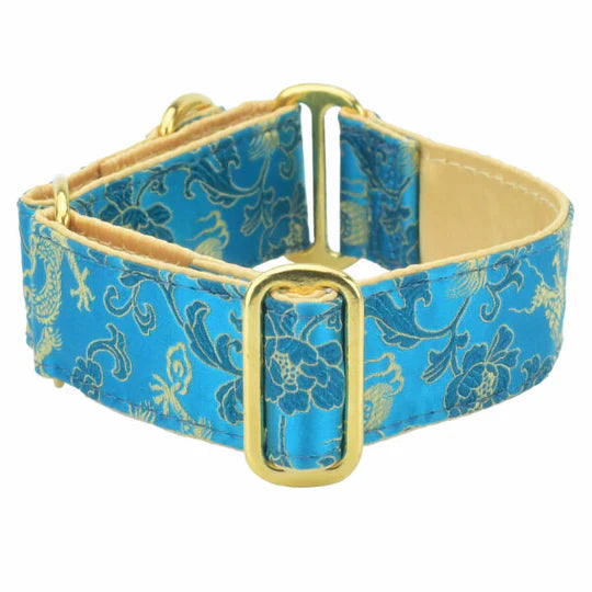 Martingale Dog Collar - Dragon Turquoise