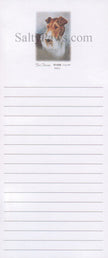 Fox Terrier Wire Hair List Note Pad