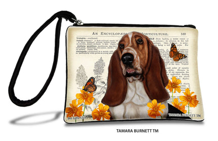 Basset Hound Brown & White Pouch Coin Purse