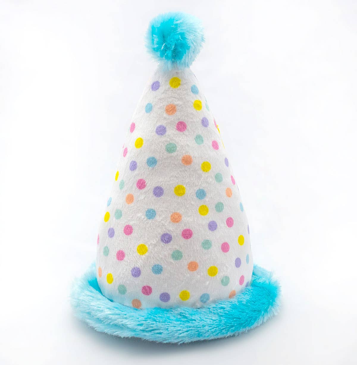 Dog Toy Birthday Hat ThoozyPet Birthday Hat Blue Plush Dog Toy 7