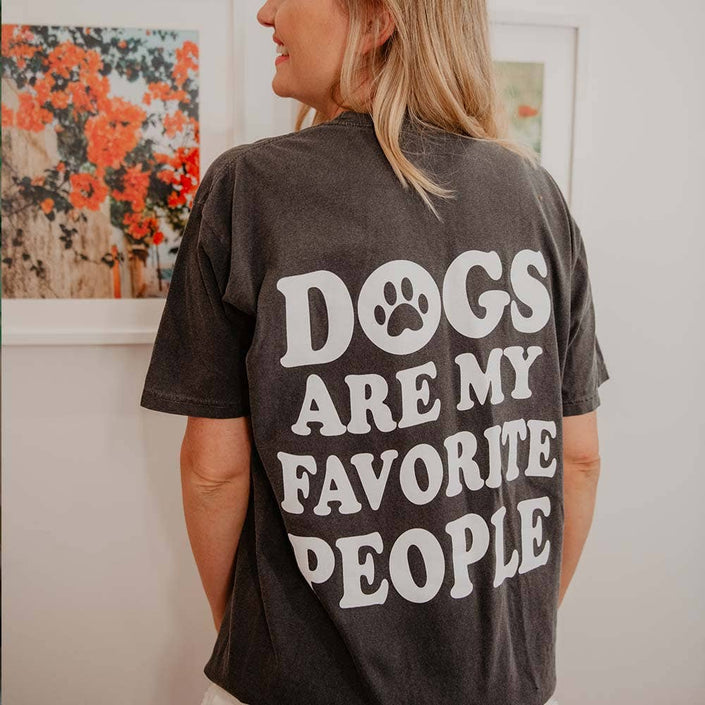 Dogs Are My Favorite People S/S Graphic Tee T-Shirt