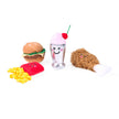 Cat Toy Fast Food ZippyClaws® NomNomz® 4-Pack Toy Set