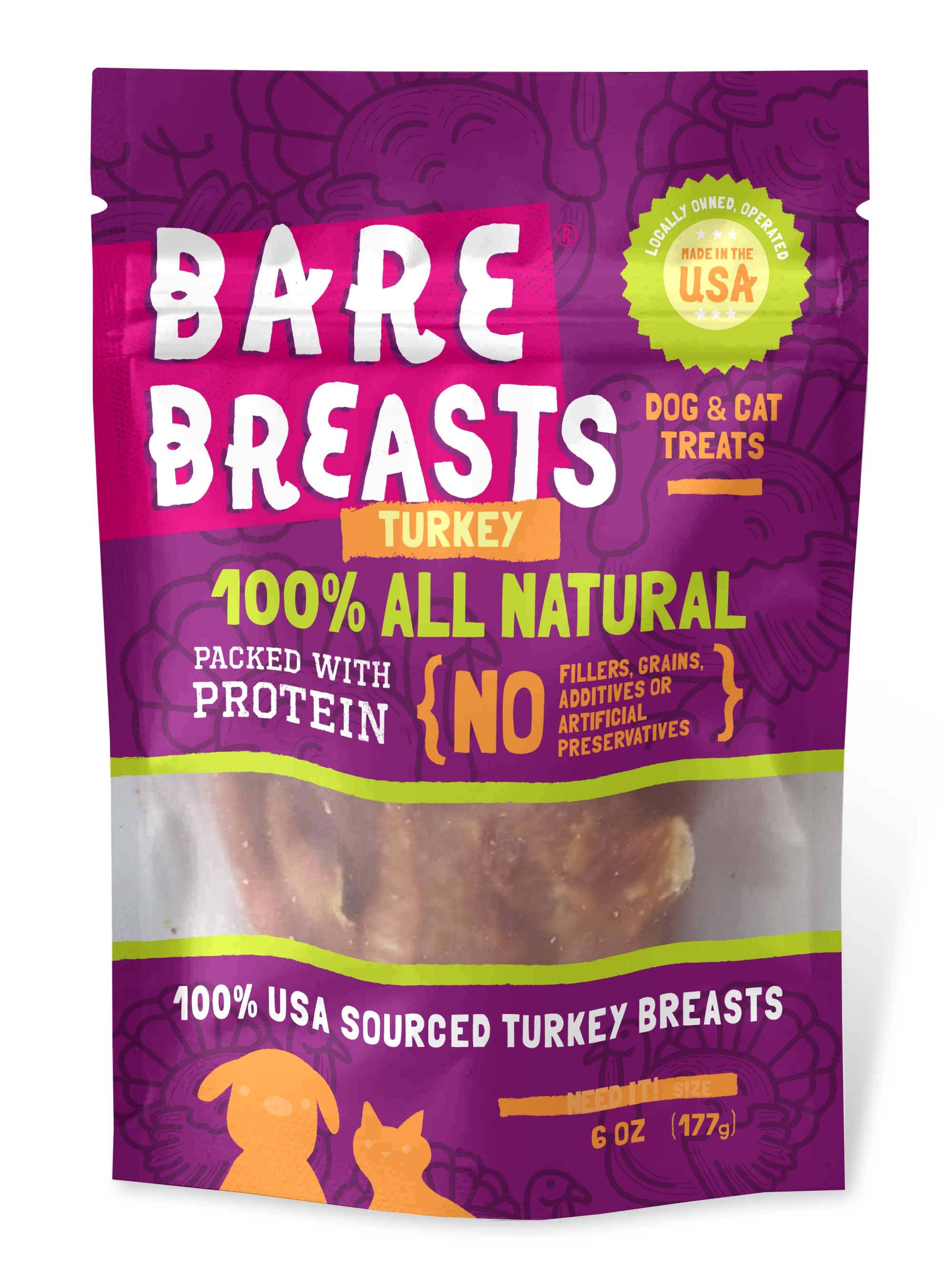 6oz. Bare Breasts - TURKEY case of 12 - Item #64056