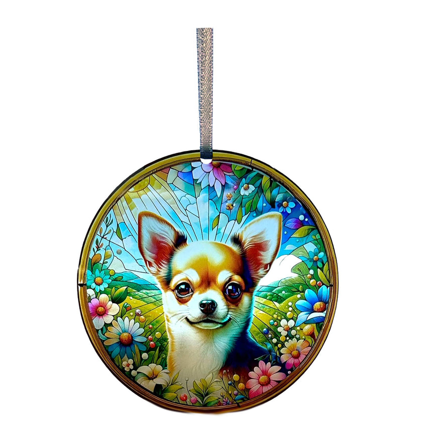 Chihuahua Acrylic Window Ornament
