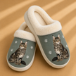 Maine Coon Dog Pet Lovers Comfy Snuggs Slippers