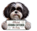 Shih Tzu Black & White Puppy Cut Chip Clip
