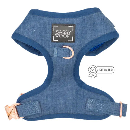 Adjustable Dog Harness - Denim X-Small