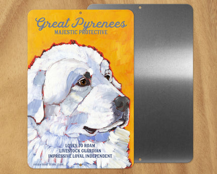 Great Pyrenees -UD Metal Sign