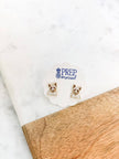 Yorkshire Terrier Enamel Stud Earrings