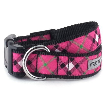 Bias Plaid Dog Collar