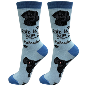 Labrador Black Dog Socks Unisex