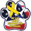 My Cat And I Support The Veterans