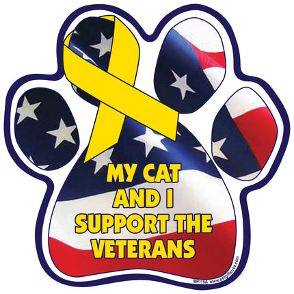 My Cat And I Support The Veterans
