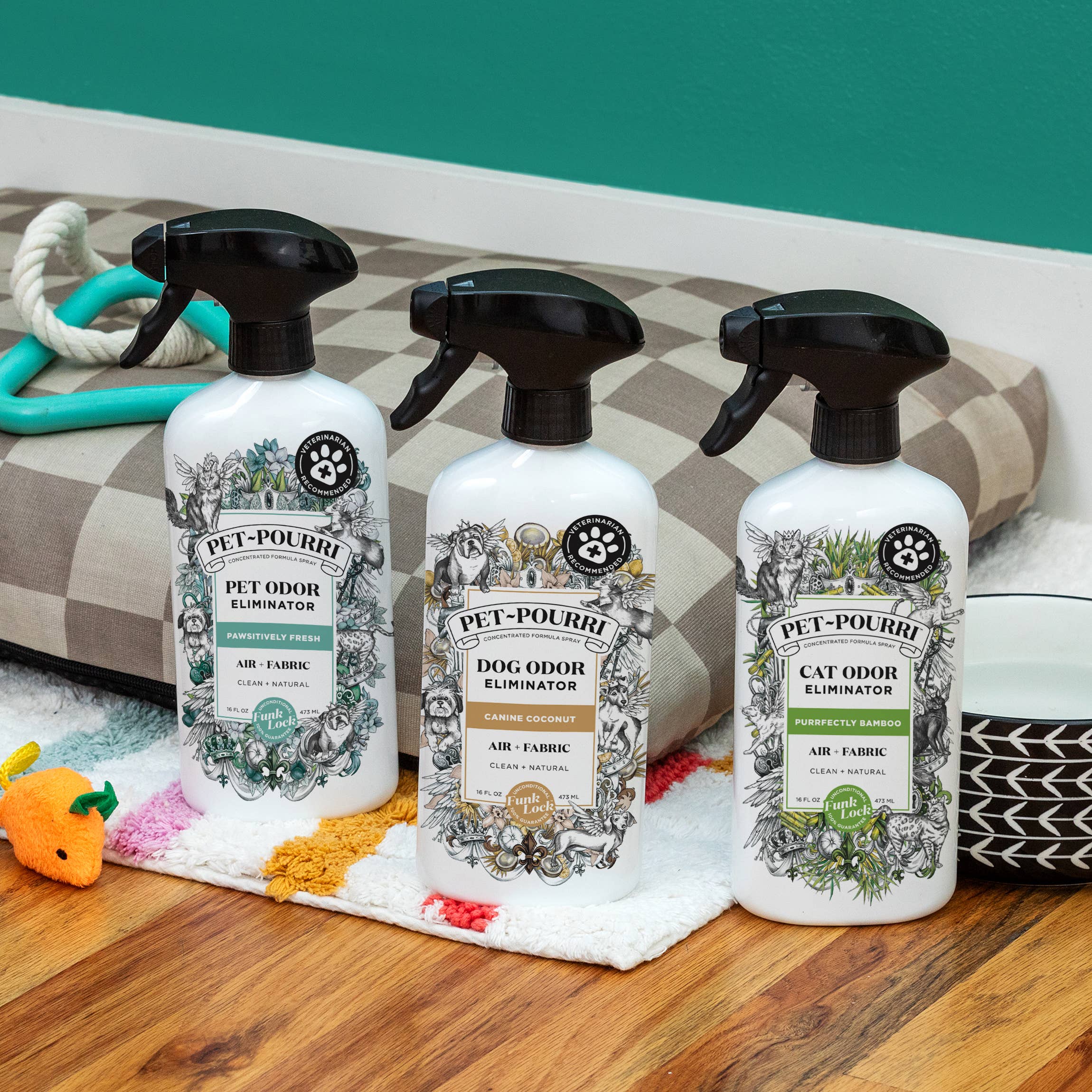 Pet~Pourri Dog Canine Coconut Air + Fabric Odor Refresher
