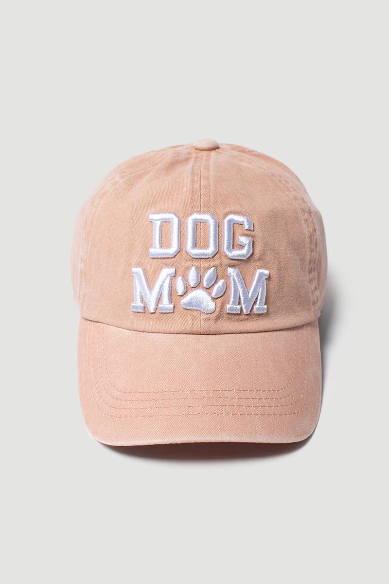 Dog Mom Embroidered Baseball Cap