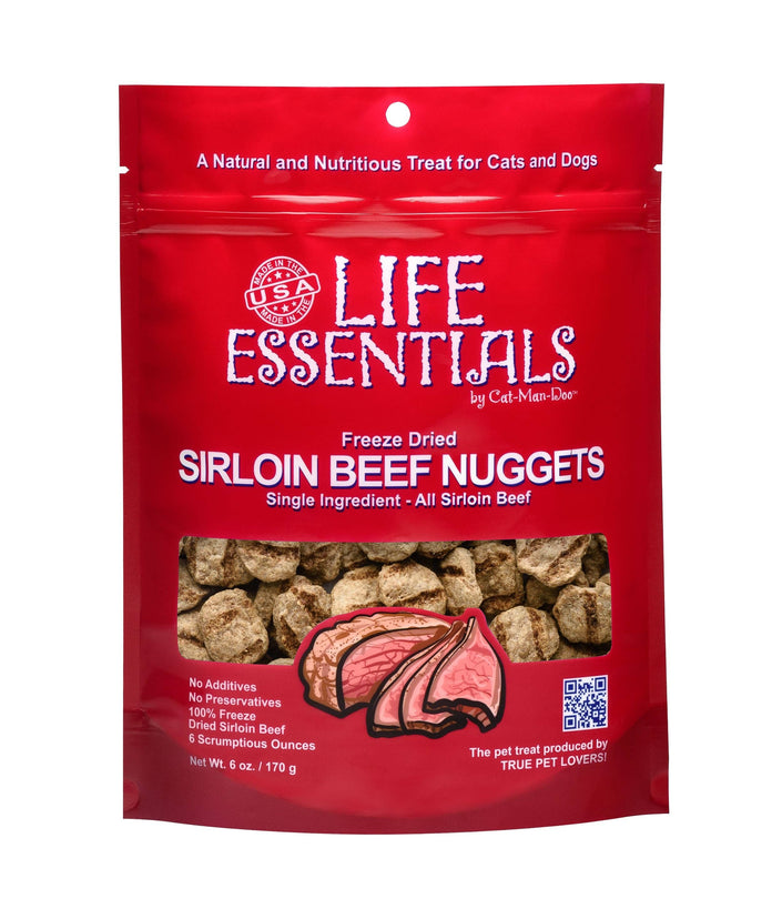 Life Essentials Freeze Dried Sirloin Beef Nuggets 6oz