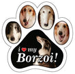 Show off your love for your favorite furry friend with our Borzoi Paw Magnet! Perfect for your car trunk or any magnetic surface, this adorable paw-shaped magnet features a vibrant image of your favorite dog or cat breed. Made from durable, weather-resistant materials, it’s designed to withstand the elements while adding a touch of personality to your vehicle or home.