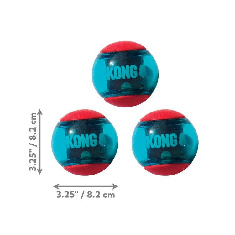 KONG® Squeezz Action Ball Dog Chew Toy Red Large